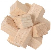 Łamigłówka puzzle drewniane węzeł