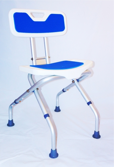 Krzesło prysznicowe składane Blue
