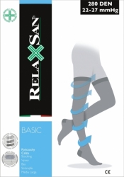 Pończochy do paska RelaxSan 280 DEN (22-27 mmHg)