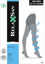 Rajstopy medyczne RelaxSan 280 DEN, ucisk 22-27 mmHg