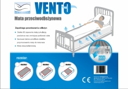 Mata przeciwodleżynowa VENTO Dr Sapporo - nakładka na materac przepuszczająca powietrze