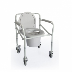 Krzesło toaletowe składane na kółkach TGR-R KT 023C