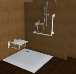 Siedzisko prysznicowe montowane do ściany