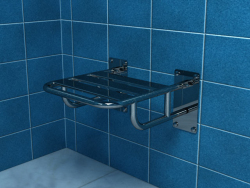 Krzesło prysznicowe uchylne z podporami PSP501