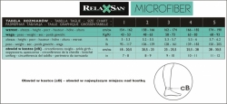 Podkolanówki przeciwżylakowe RelaxSan 140 DEN Mikrofibra