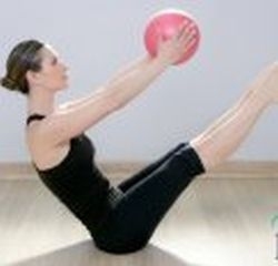 Piłka do pilates  25 cm czerwona