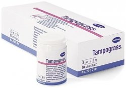 Tampograss z maścią do tamowania krwotoków z nosa
