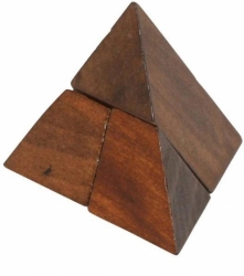 Łamigłówka puzzle drewniane piramida