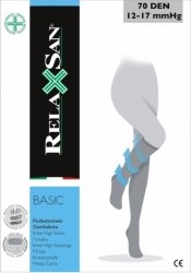 Podkolanówki przeciwżylakowe RelaxSan 70 DEN Basic