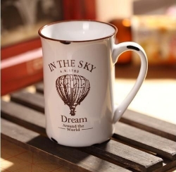 Kubek porcelanowy retro - in the sky