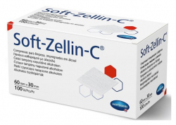 Soft-Zellin jałowy płatek do oczyszczania skóry