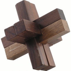 Łamigłówka puzzle drewniane krzyż