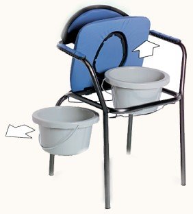 Krzesło sanitarne Open, regulowane