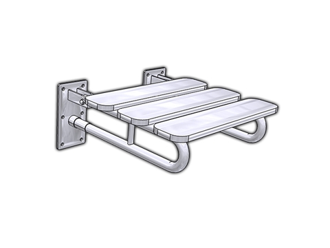 Siedzisko prysznicowe montowane do ściany