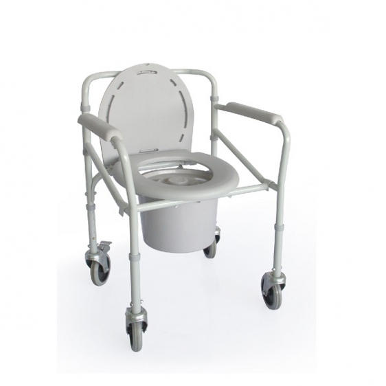 Krzesło toaletowe składane na kółkach TGR-R KT 023C